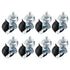 PATIKIL 2 Inch Threaded Stem Casters Wheels with Brake, 8 Pack Locking