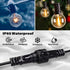 FFZZKJ 16.4Ft/5M IP68 24AWG 2 Extension Cable for Christmas String Lights Waterproof Extension Lead Extension Cord
