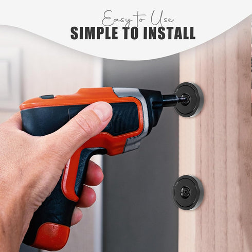 Screws,130lbs+ Holes,Countersunk Mounting,6 Pack,Black Neosmuk Magnets with Heavy Duty Rare Earth Neodymium Mounting