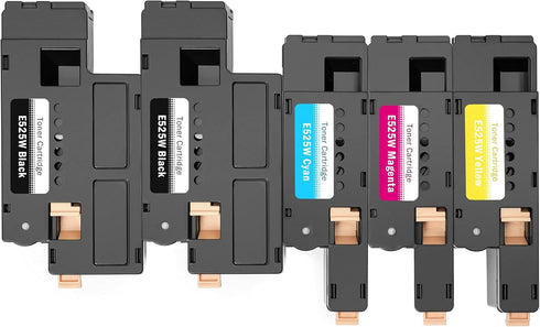 Limeink Compatible Toner Cartridge Replacement for Dell E525W, 5 Pack Toner Cartridges