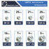 wwsurpluses 130 6#32 8#32 10#24 10#32 1/4-20 5/16-18 3/8-16 1/2-13 304 Pcs Locknuts Assortment Kit, SAE Lock Nuts