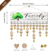 Buecasa Wooden Family Tree Birthday Reminder Calendar Board - DIY Wall Hanging Birthday Tracker Plaque with 100 Tags