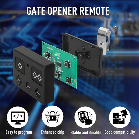 CreaCity 2 5-Button AXS1,AXP1,AXR1 for Ghost Gate Opener Remote Automatic Premium Transmitter for Model
