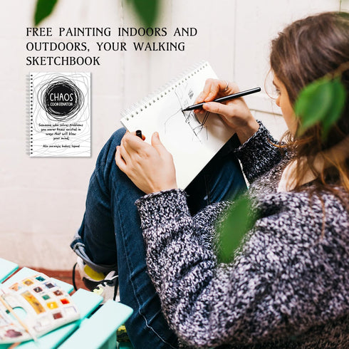 Funny Chaos Coordinator Spiral Notebooks, 160 Pages, Employee Appreciation Gifts for Coworkers