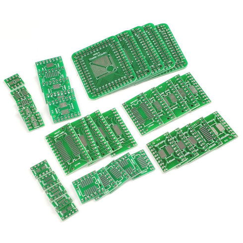 40pcs PCB Proto Boards SMD to DIP Adapter Plate Converter for TQFP (32 44 48 64 84 100) SOP SSOP TSSOP