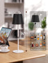 Joyzy Table Lamp with Projector Lighting, Wireless Wine Bottle Lamps Rechargeable Wine Bottle Lights Water Wave Ripple