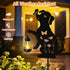 ANGMLN Dog Outdoor Solar Lantern Waterproof, Birthday Gifts for Christmas Women Mom, Solar Hanging Lights Dog Metal