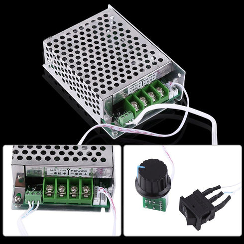 Motor Speed Controller Switch, DC PWM Motor Controller for Brushed DC Motor Speed Control DC10V to 50V 30A