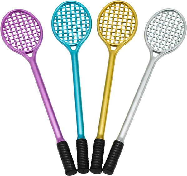 Maydahui 40PCS Tennis Racket Gel Pen, Black Ink for Home Office School