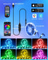Daymeet LED Lights for 40-65 inch TV, 13.1ft USB Powered RGB LED Backlight with Remote and Music Sync Control