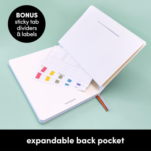 PAPERAGE Softcover Lined Journal Notebook (Navy), 176 Pages, Small 5.6 x 7.9 inches, College Ruled, 100 GSM