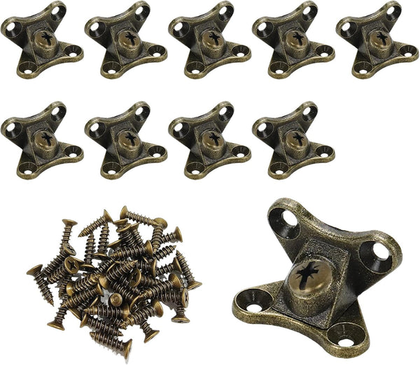 10Pcs Detachable Corner Brace Zinc Alloy Butterfly Corner Code Right Angle Support