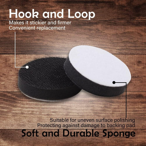 SPEEDWOX 2 Inch Hook and Loop Soft Sponge Cushion Buffer Pad 5 Pack for Sanding and Polishing