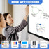 Double-Sided White Board with Black Aluminium Frame, 36" x 24" Magnetic Dry Erase Board for Home, School, Office