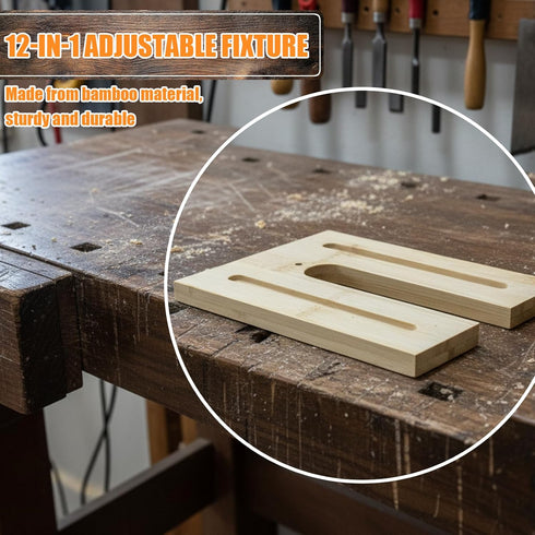 12 1 (70mm) in Adjustable Router Jig, Versatile Router Fluting Jig for Precise Flutes, Woodworking Router Table