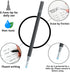 Vanstek 12 Black Erasable Gel Pen Refills, Compatible with FriXion & Friction Erasable Pens, Fine Point 0.7 mm