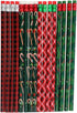 Christmas Stocking Stuffer Reward Favor Assorted Pencils - 16 Count by Christmas Crafts