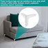 Bivethoi 6 Inch 15cm Set 4, / Furniture Legs of Polished Chrome Metal Sofa Legs Modern Dresser Feet, Triangle Couch