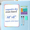 Magnetic Dry Erase Board Sheet for Fridge, 12"x8" Small White Board Organizer with Eraser and Markers