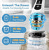 Generic 7-in-1 2 7 Electric Spin Scrubber with Long Extension Handle, Cordless Cleaning Brush with Speeds, Power