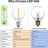 SUNTHIN Outdoor White String Lights, 27FT with 14 G40 Shatterproof LED Bulbs, Waterproof Hanging Lights for Yard