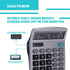 LICHAMP Desk Calculators, Big Buttons, Large Display, 12 Digit Solar Power Office Calculator (4 Packs Included)