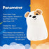 3 Squishy Puppy Night Light with RGB Mode Brightness Adjustable Nursery Breastfeeding Nightlight Cute Novelty Smile Dog