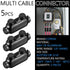 5 Pcs Insulated Wire Connectors - Black Splice Connector, Multi Cable Connector with Oxide Inhibitor