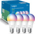 TP-Link Tapo Smart Light Bulbs, 16M Colors RGBW, Dimmable, Compatible with Alexa and Google Home, A19, 800LM, 4-Pack