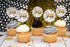 Cheers to 70 Years Party Sticker Labels, 40 2" Circle Stickers by AmandaCreation for Party Favors