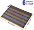 Zipper Mesh Pouch, 6 Pcs 6 Colors 9.8"x 7" Document Bag Storage Pouch for Travel and Office Supplies