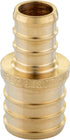 EFIELD Barb Crimp Pex 1/2 Inch x 3/4 Inch Reducing Coupling Brass Fitting, Pack of 10 (PEX1807012)