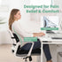 Tailbone Seat Cushion and Lumbar Support Pillow for Office Chair, Wheelchair, Memory Foam Coccyx Cushion for Sciatica