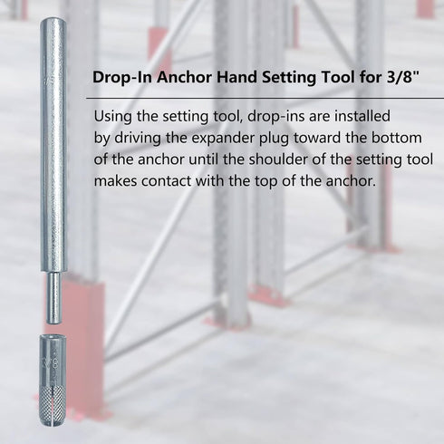 Bueyfolt Drop-in Anchor Hand Setting Tool for 3/8"
