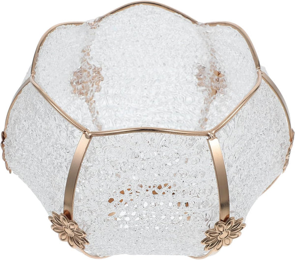 Garneck Plastic Lamp Shade with Iron Frame E27 Socket 4.2cm Aperture Boho