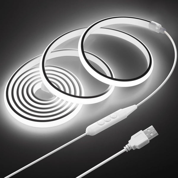 2M COB LED Rope Light Outdoor USB Powered 6.6FT 5V LED Light