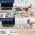 Small Glass Desktop Whiteboard, Dry-Erase Board with Aromatherapy and Desk Organizers for Office