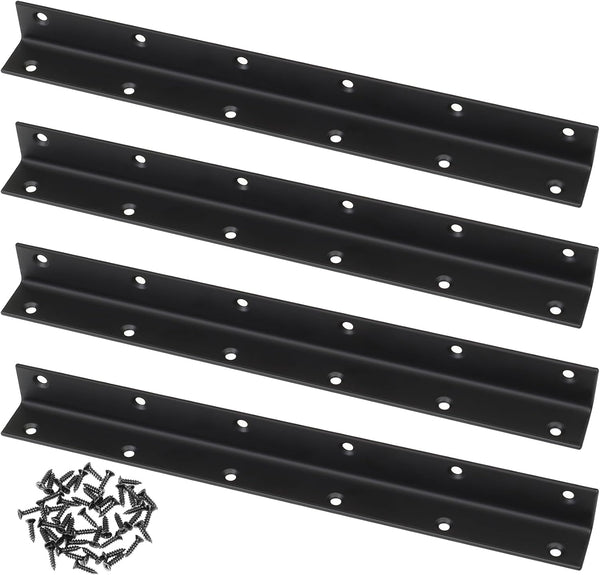 Xingwenhao Raised Garden Bed Corner Brackets, 4pcs L Bracket, 90 Degree Angle Brackets,