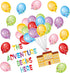Taobary 67 Pcs Balloon Bulletin Board Decor Balloon School Cut Outs for Teacher Supplies Balloon Accents for Classroom
