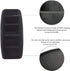 Leather Remote Control Holder with 5 Compartments, TV Remote Caddy Storage Box for Office Desk, Black