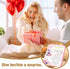 WDphouly 1st Sweet First Valentine's Day Card for Girlfriend, Valentines Day Card from Boyfriend, Romantic Valentines