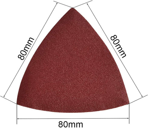 uxcell Detail Sander Sandpaper, Triangular Sanding Paper, 180 Grits, 15pcs Hook and Loop Pads