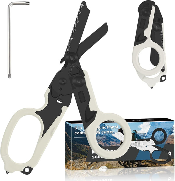 6in1 trauma shears - emergency responders, outdoor emergencies scissor, medical staff, and
