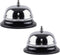 Super Z Outlet Call Bell 2-Pack - Classic Stainless Steel Service Bell for Desk, Counter, Reception, 3.35",