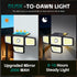 4-Head 283 3000LM 6500K, IP65 270 Lights(1Pack) Solar Outdoor Motion Sensor Light, LED Solar Flood Light Waterproof