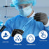JMU Large Nitrile Gloves, 200 Count, Black Disposable Gloves, 3.5 Mil, Latex Free, Powder Free