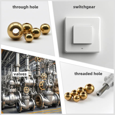 50Pcs H62 1/2"(12.7mm) Precision Brass Balls Solid Brass Balls Diameter Excellent Conductivity for Industrial Equipment