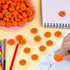 FOIMAS 70pcs 3D Pumpkin Erasers, Mini Rubber Stationery for Kids, Halloween, Thanksgiving, Fall Party Favor