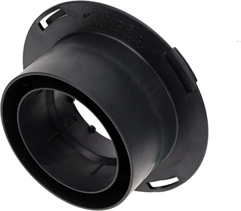 NDS 1244 Outlet Adapter for Catch Basin, Fits 3 in. & 4 in. Drain Pipes, Black