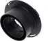 NDS 1244 Outlet Adapter for Catch Basin, Fits 3 in. & 4 in. Drain Pipes, Black